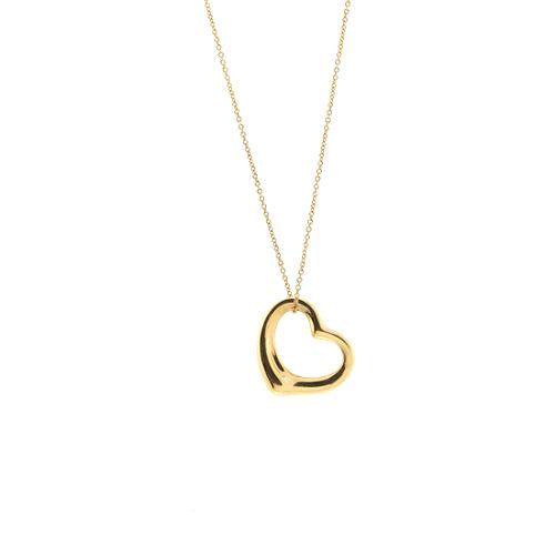TIffany & Co. Elsa Peretti 18kt Yellow Gold Open Heart Necklace