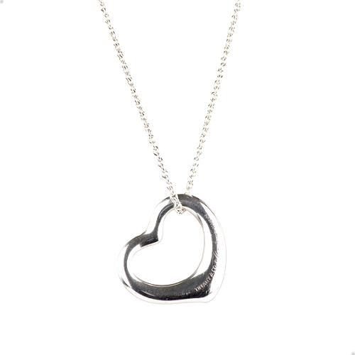 TIffany & Co. Elsa Peretti Open Heart Medium Necklace