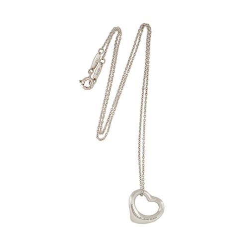 TIffany & Co. Elsa Peretti Open Heart Small Necklace