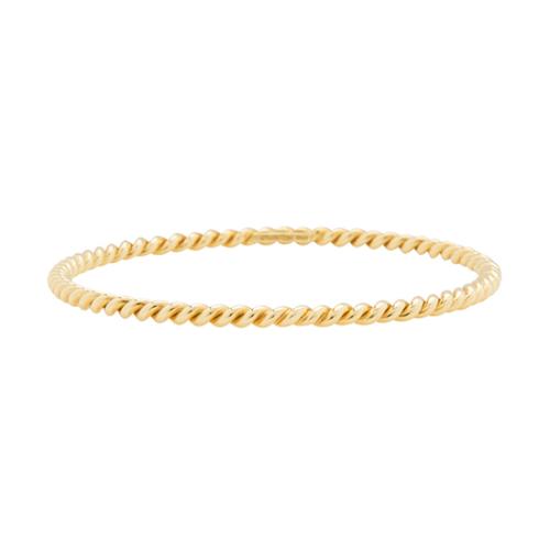 Tiffany & Co. 18k Yellow Gold Twist Bangle Bracelet