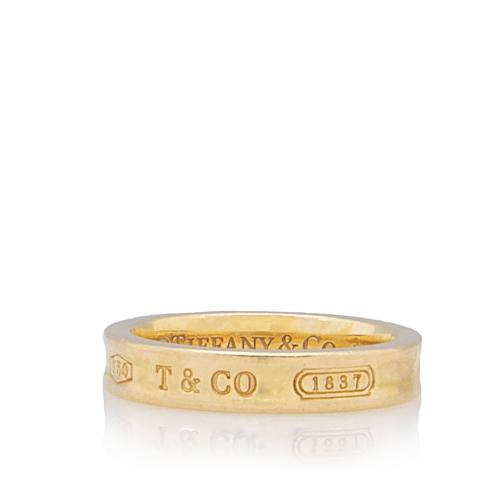Tiffany & Co. 18k Gold 1837 Narrow Ring - Size 7