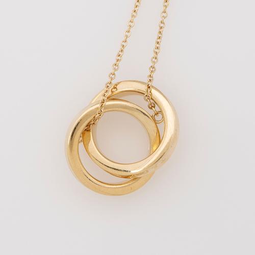 Tiffany & Co. 18k Gold 1837 Interlocking Circles Necklace