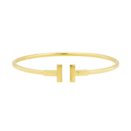 Tiffany & Co.18kt Yellow Gold T Wire Bracelet 