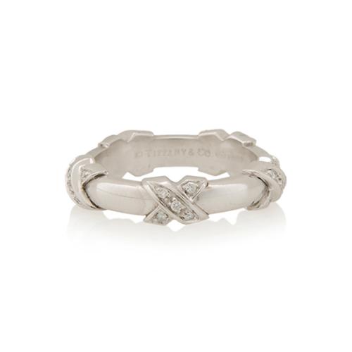 Tiffany & Co. Diamond Signature X Ring - Size 5 1/2