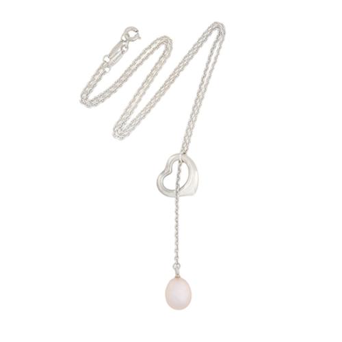 Tiffany & Co. Elsa Peretti Open Heart Lariat Necklace