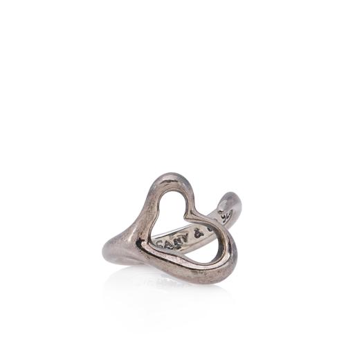 Tiffany & Co. Elsa Peretti Open Heart Ring - Size 4 1/2