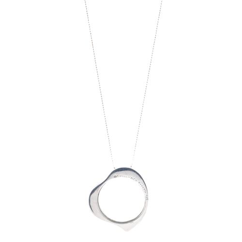 Tiffany & Co. Elsa Peretti Sterling Silver Full Heart Pendant Necklace