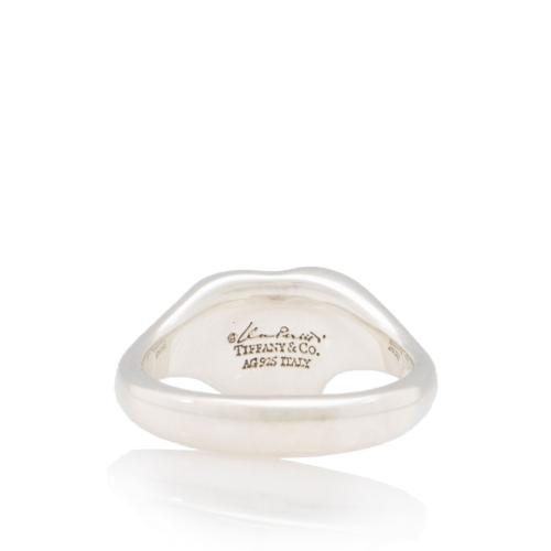 Tiffany & Co. Elsa Peretti Sterling Silver Full Heart Ring - Size 6 1/2