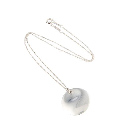 Tiffany & Co. Elsa Peretti Sterling Silver Round Pendant Necklace