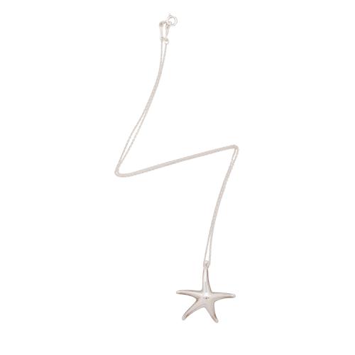Tiffany & Co. Sterling Silver Elsa Peretti Starfish Pendant Necklace
