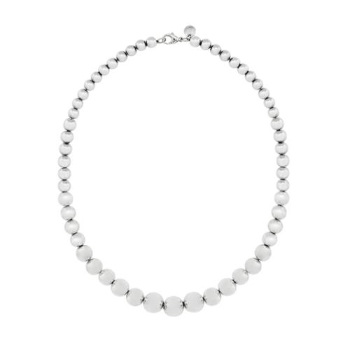Tiffany & Co. Sterling Silver Graduated Bead Necklace 