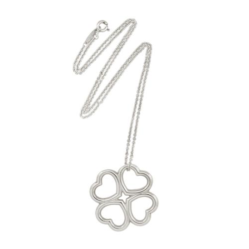 Tiffany & Co. Heart Clover Necklace