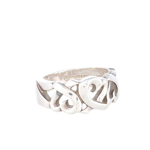 Tiffany & Co. Paloma Picasso Sterling Silver Loving Heart Band Ring - Size 5