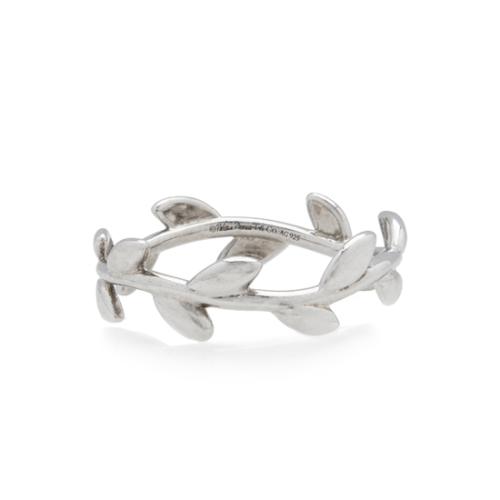 Tiffany & Co. Paloma Picasso Sterling Silver Olive Leaf Ring - Size 8 1/2