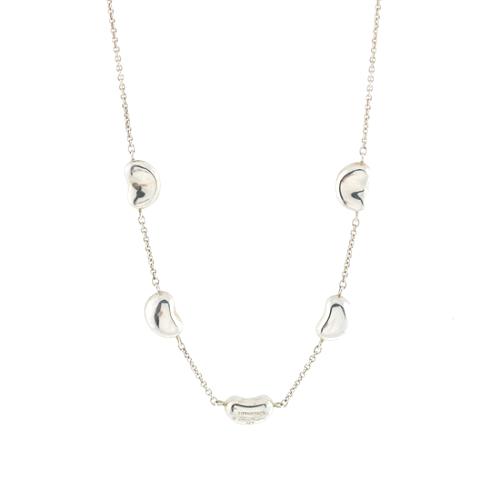 Tiffany & Co. Peretti Sterling Silver 5 Bean Necklace