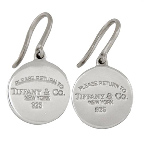 Tiffany & Co. Return to Tiffany Round Tag Drop Earrings