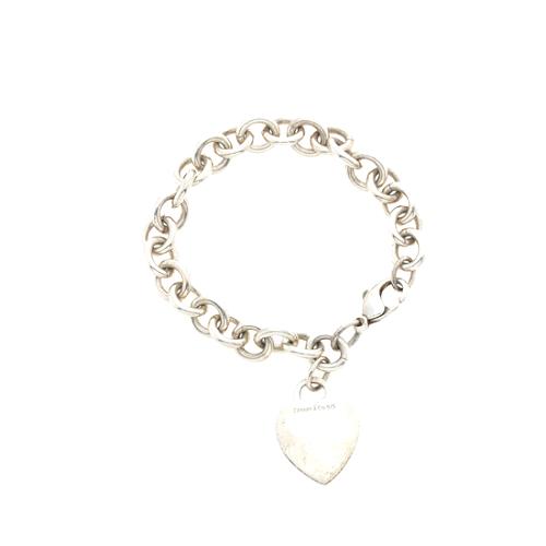 Tiffany & Co. Return to Tiffany Sterling Silver Heart Tag Charm Bracelet