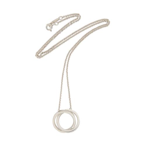 Tiffany & Co. Sterling Silver 1837 Interlocking Circles Medium Necklace