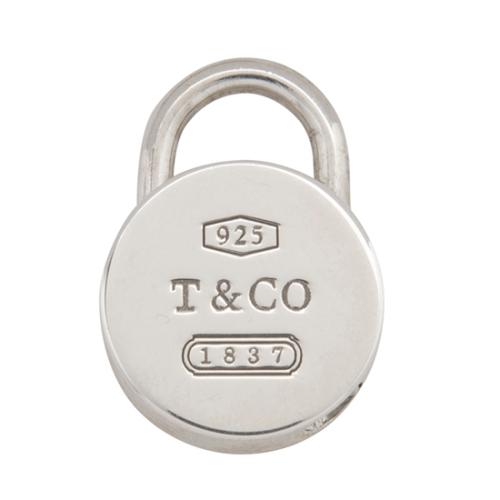 Tiffany & Co. Sterling Silver 1837 Round Lock Charm