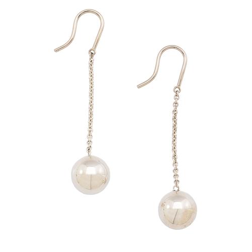 Tiffany & Co. Sterling Silver Ball Drop Earrings