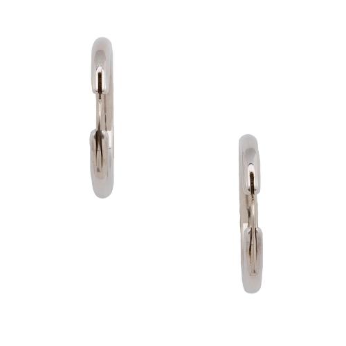 Tiffany & Co. Sterling Silver Cushion Hoop Earrings