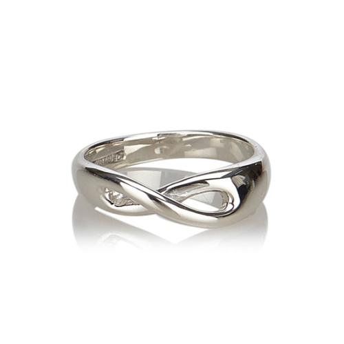 Tiffany & Co. Sterling Silver Cutout Infinity Ring - Size 6