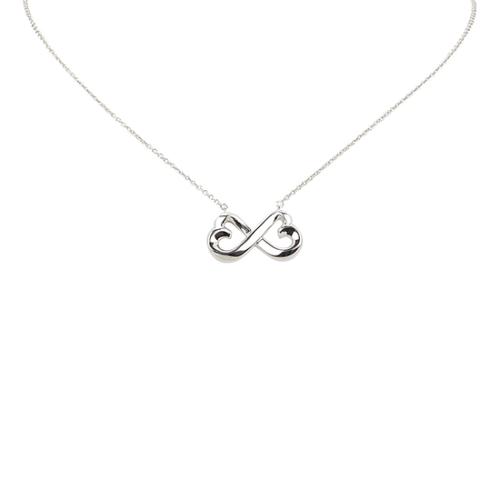 Tiffany & Co. Sterling Silver Double Loving Heart Necklace