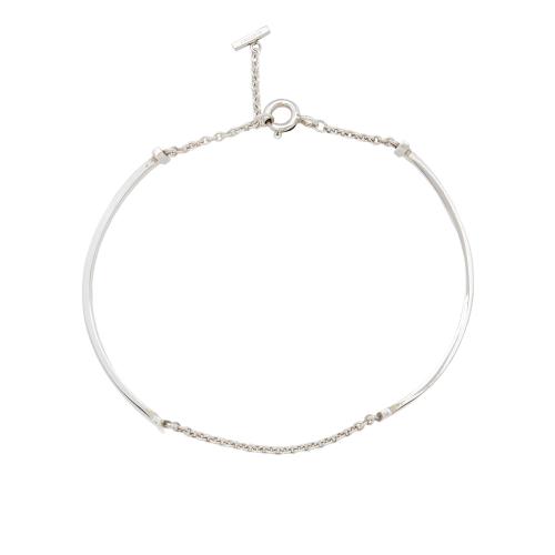 Tiffany & Co. Sterling Silver Double Smile Bracelet