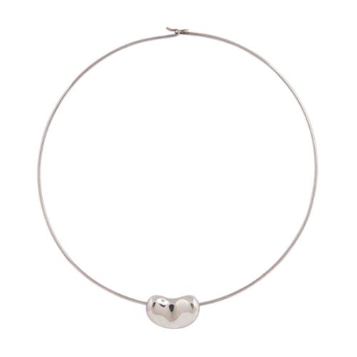 Tiffany & Co. Sterling Silver Elsa Peretti Bean Choker Necklace