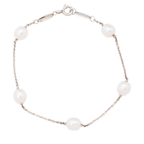 Tiffany & Co. Elsa Peretti Sterling Silver Pearls By The Yard Bracelet