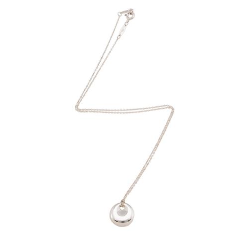 Tiffany & Co. Sterling Silver Elsa Peretti Round Pendant Necklace