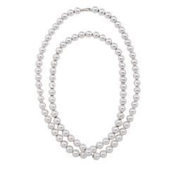 Tiffany & Co. Sterling Silver HardWear Ball 10mm Long Necklace