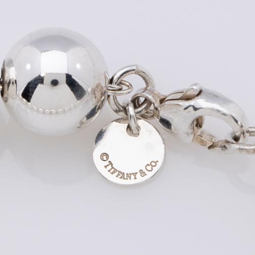 Tiffany & Co. Sterling Silver HardWear Ball 10mm Long Necklace