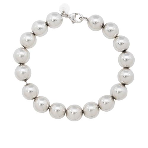 Tiffany & Co. Sterling Silver HardWear Ball 10mm Medium Bracelet
