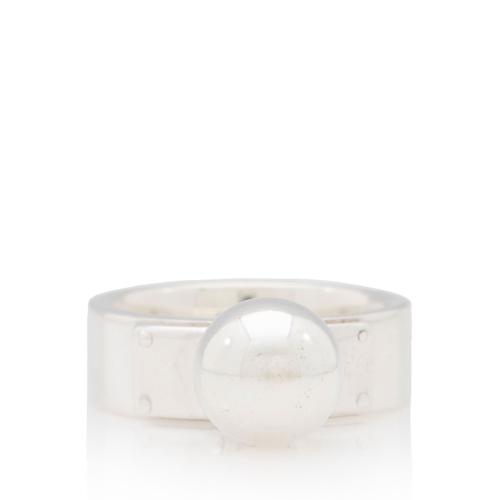 Tiffany & Co. Sterling Silver HardWear Dangle Ball Ring - Size 7