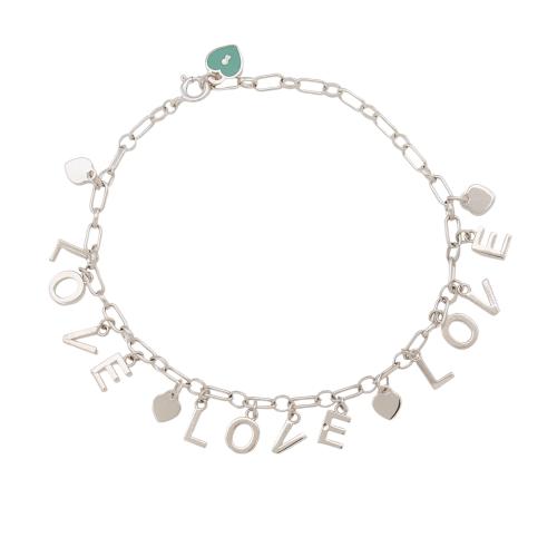 Tiffany & Co. Sterling Silver Love Notes Charm Bracelet