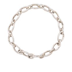 Tiffany & Co. Sterling Silver Oval Clasping Link Bracelet