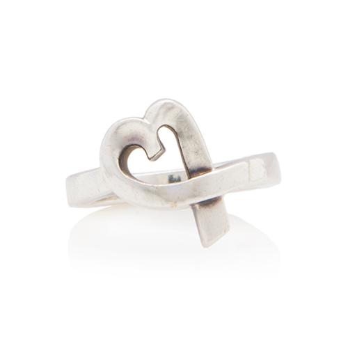 Tiffany & Co. Sterling Silver Paloma Picasso Loving Heart Ring - Size 6