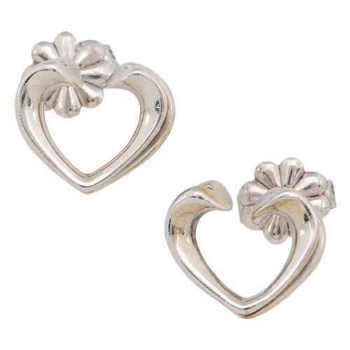 Tiffany & Co. Sterling Silver Paloma Picasso Tenderness Heart Earrings