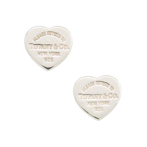 Tiffany & Co. Sterling Silver Return to Tiffany Mini Heart Stud Earrings