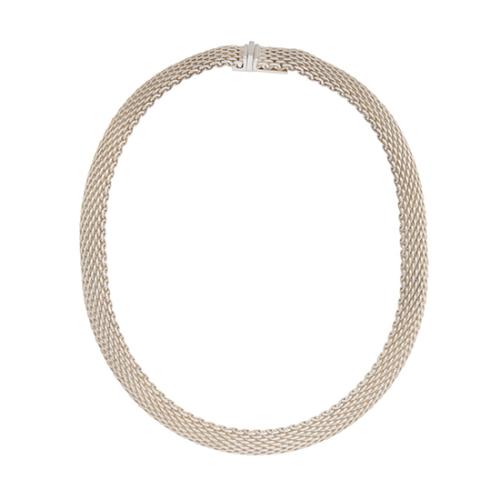 Tiffany & Co. Sterling Silver Somerset Mesh Necklace