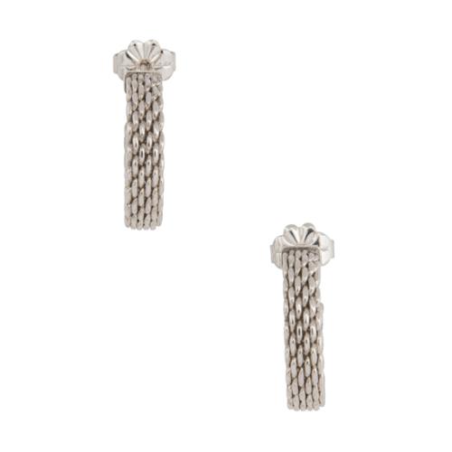 Tiffany & Co. Sterling Silver Somerset Small Hoop Earrings