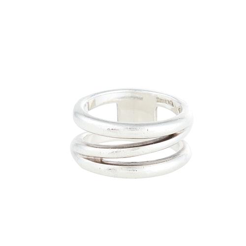 Tiffany & Co. Sterling Silver Spiral Ring - Size 7