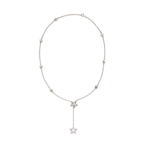 Tiffany & Co. Sterling Silver Star Lariat Necklace