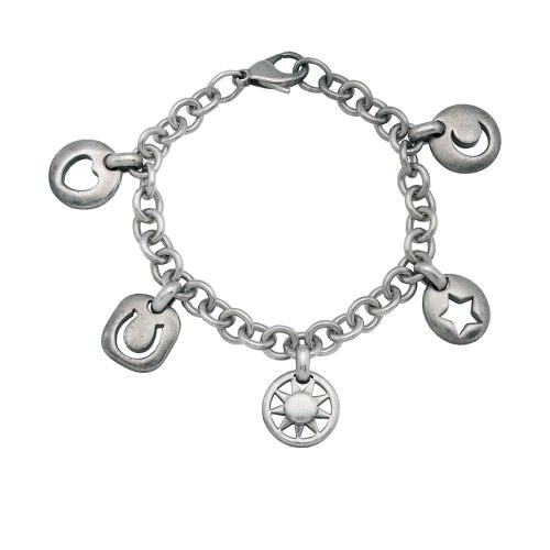 Tiffany & Co. Sterling Silver Stencil Charm Bracelet - FINAL SALE