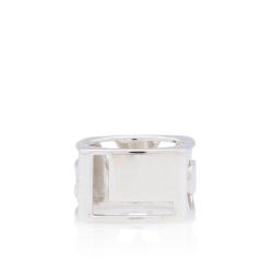 Tiffany & Co. Sterling Silver Stencil Square Love Era Ring - Size 7 1/2