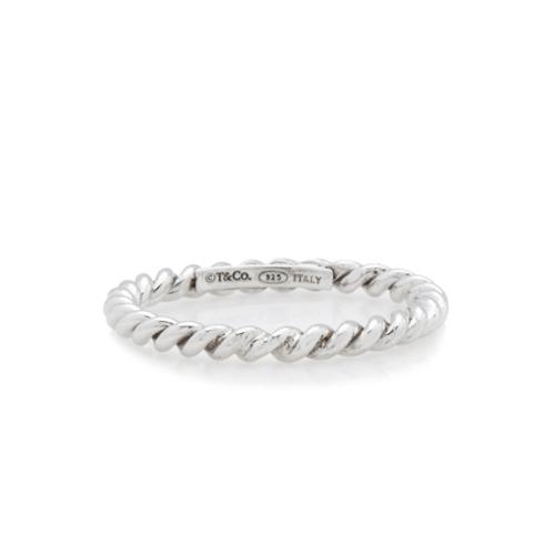 Tiffany & Co. Sterling Silver Twist Ring - Size 8