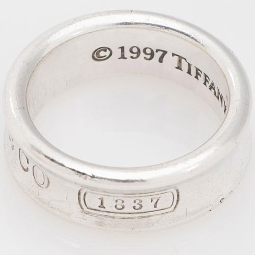 Tiffany & Co. Vintage Sterling Silver 1837 Ring - Size 6 1/2