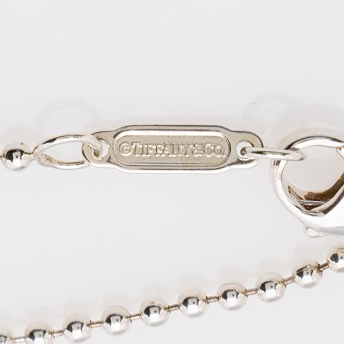 Tiffany & Co. Ziegfeld Sterling Silver Crystal Oval Necklace