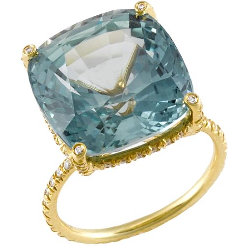 Vera Wang Twist Wire Sapphire Ring